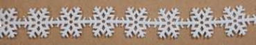 Filzband Schneekristall weiss